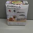 5-Speed Electric Hand Mixer, 800W Handheld Mixer with Turbo for Baking & Cooking, Kitchen Food Mixer with Storage Case & 6 Stainless Steel Attachments (2 Beaters, 2 Dough Hooks, 2 Whisks)-Red