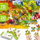 QUOKKA Search and Find Puzzles for Kids Ages 4-6 - Riddle Kids Puzzles 6-8 Years Old - 70 Unique Pcs - 20 Illustrated Guessing Cards - Engaging Children Themes - Australia Puzzle Gift for Toddlers 3-5