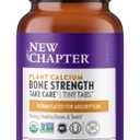 New Chapter Calcium Supplement - Bone Strength Tiny Tabs Plant-Based USDA Organic Calcium with Magnesium, Vitamin D3+K2, for Bone Health & Joint Mobility, Heart Support, 905 mg dose - 240 Tiny Tabs (EXP 03/01/27)