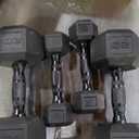 Cap Barbell Cap 50 Lbs Coated Dumbbell Set With Black Handle, 5Lb X2, 20Lb X2