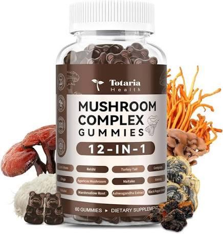 WISHSPARK Mushroom Complex Gummies with Lions Mane Mushroom, Reishi, Cordyceps, Lion's Mane Mushroom Gummies for Adults Brain Booster, Immune Support, Energy-60 BBD: 

19/06/2026