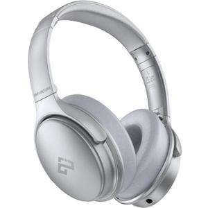 INFURTURE Over Ear Headphones Active Noise Cancelling Headphones,H1 Bluetooth Headphones, Deep Bass Headset, Low Latency, 90H Playtime, Foldable Headphone for Sport Running Cool Gadgets Gift (Silver)