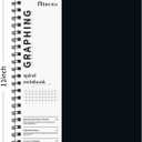 Graph Paper Notebook Spiral Notebook 8.5" x 11"-4 Pack Grid Paper Notebook Graph notebook Engineering notebook 120 Pages 100 GSM Thick Graphing Paper Notebook Hardcover Journal for School,