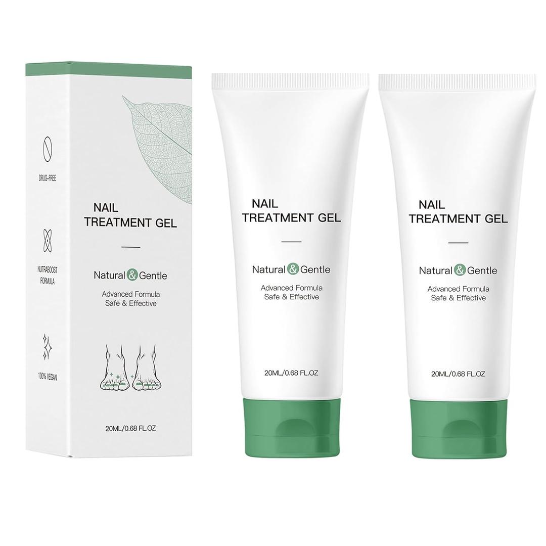 2 x 2Pcs Nail Fungus Treatment Gel, Natural Nail Repair Care Gel, Nail Oil for Growth & Strength, Nail Growth Serum for  Brittle Nails.