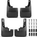 A-Premium 4PCS Mud Flaps Compatible with Ford F-150 2021-2024 (for Pickup Without Fender Flares, not fit Raptor/Lightning), No Drill Required Guards Splash fit for 2024 2023 2022 2021 F150 Accessories