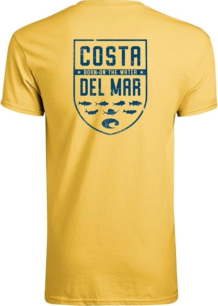 Costa Del Mar Men's Species Shield Short Sleeve T-Shirt (Yellow, XL)