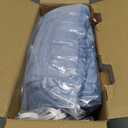 Homemate Heated Blanket Electric Throw - 50"x60" Heating Blanket Throw 1/2/4/6/8 Hours Auto-Off 10 Heat Level Over-Heat Protection Flannel Sherpa ETL Certification, 08 - Light Blue
