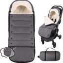 Baby Stroller Footmuff Winter - Universal, Expandable, Warm Infant/Toddler Cover, Cold-Weather Buggy Warmer, Stroller Bunting/Sleeping Bag, Waterproof Winter Cover, Stroller Accessories