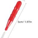 4 x Didiseaon 50 Pcs Interdental Brush for Braces, Disposable Braces Flossers Toothpick Teeth Flossing Head Oral Hygiene Flosser Toothpick Soft Cleaning Tool (1 Count (Pack of 1), Red)