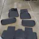 Floor Mats for Tesla Model Y 2021-2024, Set of 5 Mats All Weather TPE Waterproof Anti-Slip Front & Rear Trunk Mats Cargo Liners, Custom Fit for Tesla