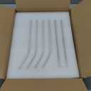 Tebery 4 Pack Ribbed Aesthetic Glass Cups with Glass Straw, 16Oz Vintage Drinking Glassware Ripple Cocktail Glasses for Iced Coffee Juice Beverage Milk RibbedGlassCups-4pc