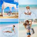 Beach Blanket 79" X 83" Oversized Lightweight, BeachMat Waterproof Sandproof, Durable Picnic Mat Beach Accessories for Travel, Camping, Hiking
