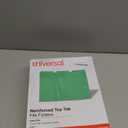 Universal 16162 Colored File Folders, 1/3 Cut Assorted, Two-Ply Top Tab, Letter, Green (Box of 100)