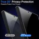 Ferilinso [Auto Dust Install] 3 Pack Privacy Screen Protector for Samsung Galaxy S25 Ultra [Phone Case fit], 3 Tempered Glass Camera Lens Accessories for Samsung S25 Ultra