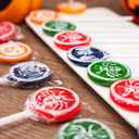 Halloween Lollipop 24 Pack, Halloween Candy Bulk, Spider, Pumpkin, and Bat Lollipops Individually Wrapped, Trick or Treat Candy, Fruit Flavors, for Party Goody Bag Fillers (EXP 04/20/25)