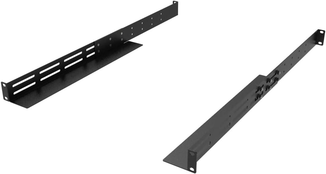 1U Universal Rack Mount Rails- 4-Post Server Rack Shelf Rail 16-29 inches Adjustable Depth for APC HP IBM DELL Compaq