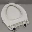 KOHLER 4636-RL-0 Cachet ReadyLatch Elongated Slow Close Toilet Seat, Soft Close Toilet Seat Quiet Lid, Contoured Grip-Tight Bumpers Installation Hardware, Apartment Essentials, White