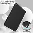 JETech Case for iPad Pro 12.9 Inch (2015/2017 Model, 1st/2nd Generation) with Pencil Holder, Slim Tablet Cover with Soft TPU Back, Auto Wake/Sleep (Black)