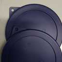 Sophico 4 Cup Round Silicone Storage Cover Lids Replacement for Anchor Hocking and Pyrex 7201-PC Glass Bowls (Container Not Included) (Navy Blue-2 Pack)