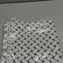 New 20x20'' inches Throw Pillow Cushion Covers - Woven Grid Black Color Chenille Jacquard Embroidery Luxury Modern Style Couch Sofa Bed Pillow Cover for Living Room Bedroom