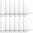 12 Pieces Clear Acrylic Shelf Dividers for Closet Organization Transparent Closet Shelf Divider Organizer Multi Functional Wood Closet Separator for Storage in Bedroom, Kitchen, Office