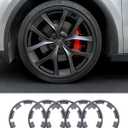 Wheel Rim Protector for Tesla Model Y Juniper 21" Arachnid (5pcs) | All-in-one/Incognito Gray/Fits 2026 Model Y Juniper/Protects 21" Arachnid 2.0 wheels from curb rash/Easy install