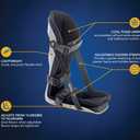 United Ortho Plantar Fasciitis Adjustable Leg Support Brace Fits Right or Left Foot for Soreness Relief, Foot Pain and Stretching, Medium, Black