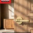 Asidrama 6 Pack Champagne Bronze Privacy Door Handle with Lock