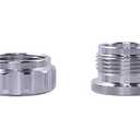 Aluminium Alloy Fuel Cap Weld On Filler Neck Oil Tank Cap (1.5 Inch, Silver)