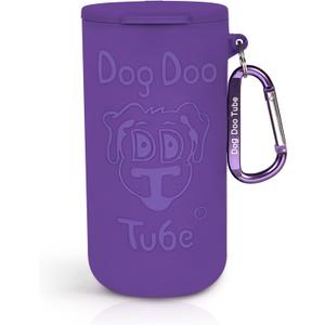 Dog Doo Tube Filled Dog Waste Bag Holders - Reusable Dog Poop Bag Tubes Designed to Keep in Odors and Germs