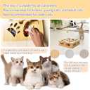 Interactive Wooden Cat Puzzle Toy Box Indoor Hunting Play Toy to Stimulate Your Cats Energy and Instincts (Burlywood)