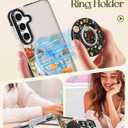 Lotadilo Cute Case for Samsung Galaxy S24 FE for Women Girls - Funny Butterfly Mogu Design Compatible with Magsafe Magnetic Ring Holder Kickstand Fashion TPU Phone Covers