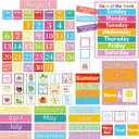 3 x Fancy Land Classroom Calendar Bulletin Board Set Preschool Classroom Decor