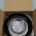 Motorcycle 7" Headlight Trim Ring + 4.5" Fog Light Trim Ring Set Visor Style Fit for Harley Touring Road King Street Glide Electra Glide 2014-UP Gloss Black