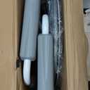 Medline 3-in-1 Steel Bedside Commode, Elongated Seat, Sturdy Folding Frame, 7.5 QT. Bucket, 350 lb. Weight Capacity, Clip-on Seat, Easy Cleaning, Tool-Free Assembly, Gray