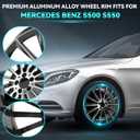 20Inch 20"x9.5" Rear Multispoke Premium Aluminum Alloy Wheel Rim Fits for Mercedes Benz S500 S550, Bolt Pattern-5x112mm, Offset-43mm, Hub Bore-66.6mm