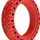 8.5x2.0 Inch Solid Tire, Fit for Iscooter i8 Replacement Tire, Fits Aovopro ES80, Replacement 50/75-6.1 8 1/2x2 Scooter Tire, Explosion-proof, for Rim with 165mm Diamater, Red