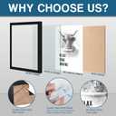 arteWOODS Funny Highland Cow Bathroom Wall Art - Rustic Farmhouse Wall Decor with Humorous Quotes Black Framed Print Artwork Cute Animal Pictures for Shower Toilet Restroom Kid's Washroom 8x10 Inch