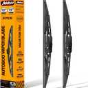 AUTOBOO 15"+15" Wiper Blades Replacement for Jeep Wrangler Front Windshield wipers 2007-2017- Original Factory Quality (Pack of 2)