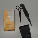 Ontaki Mustache Scissors - 5-Inch, Black - Bevel-Edge Precision & Beard Trimming Scissors - Complete Kit with Mustache Comb & Beard Comb