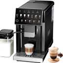 Fully Automatic Espresso Machine, 19 Bar Coffee Maker with Integrated Grinder, Touch Screen Espresso Machine with 15 Grind Settings, Self-Cleaning Coffee Maker for Latte, Cappuccino (Black) 