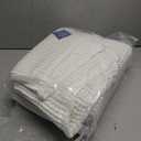 MIULEE Set of 2 Waffle Bathroom Runner Rugs, Boho Bath Rugs Non Slip Washable, Super Absorbent Runner Bath Mats, Rubber Backed Shower Mats for Hallway Bedroom Laundry Room, White, 2'x5'(24x60 Inch)