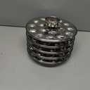 Tabakh 5-Rack Stainless Steel Mini Idli Stand, Makes 90 Idlys