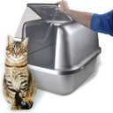 Van Ness Pets EZ Clean Jumbo Covered Cat Litter Box with Flip Top Odor Door Lid, 24"L x 19.5"W x 18.5"H