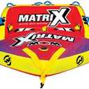 Wow Sports Matrix Towable Inflatable Deck Tube - Boating Accessory for 1 2 3 or 4 People - Holds 680 lbs - Perfect for Kids & Adults