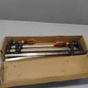 4-Pack 18 inch Long Bar Clamps, Heavy Duty, Force 600 Lbs, Adjustable and Quick Release, Woodworking Clamps, Throat Depth 2.5 inch with Plastic Handle