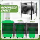 TURSTIN 3 Panels Air Conditioner Fence 38“W x 42”H No Dig Wood Privacy Screens Trash Can Fence Panels for Outdoor Privacy Fence Pool Equipment Enclosure
