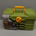 Flambeau Outdoors NextGen 6/0 Large Tackle Box, 6 Pivot Trays, 32 Compartments, Advanced Tackle Storage Organizer, Green