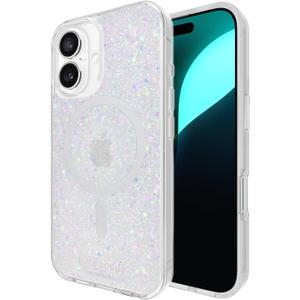 kate spade new york iPhone 16 Case - Compatible with MagSafe - Designer Phone Case - Chunky Glitter Iridescent