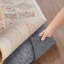 Veken Non Slip Cushioned Rug Pad Gripper 8 x 10 Ft, Felt and Silicone Backing, 1/4 inch Thick Carpet Liner for Hardwood Floors and Finishes, Under Area Rugs Anti Skid Mat, Keep Rugs Safe and in Place